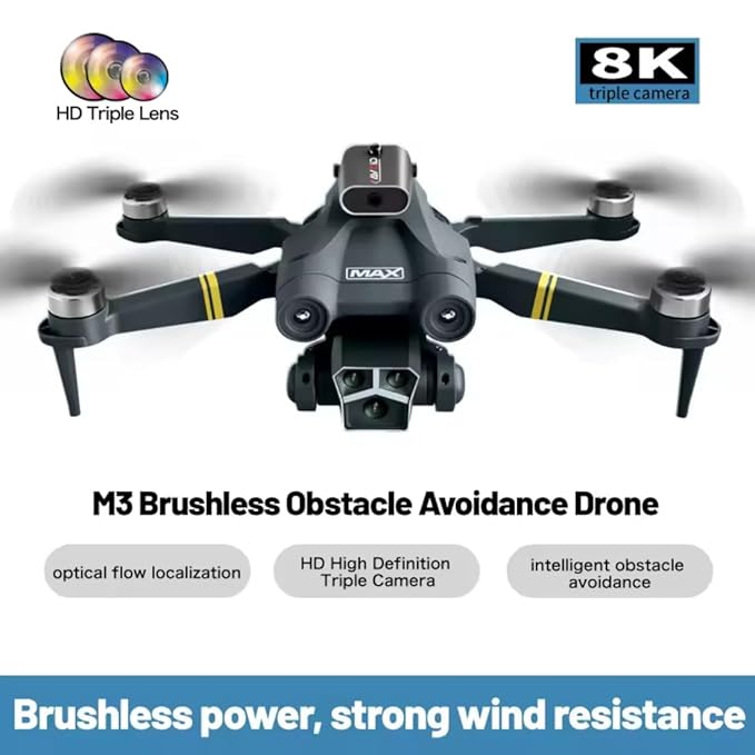 Drone with Camera 4k 25 Mins Flight with 5GHz Transmission Auto Return Motor Foldable and 3D Flips - Image 3