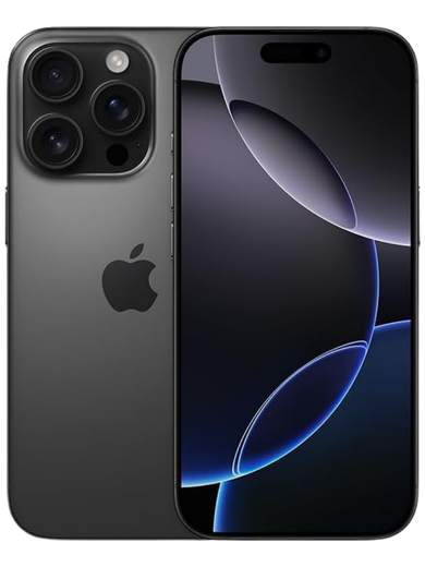 Refurbished Apple iPhone 16 Pro,256GB, Black Titanium